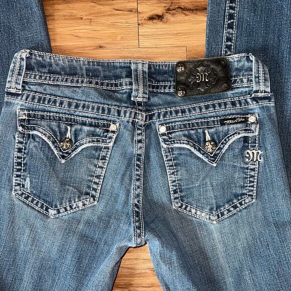 Vintage Low Rise Boot Cut Miss Me Jeans Size 27 Style #JP48g6ec-3 - Picture 1 of 12